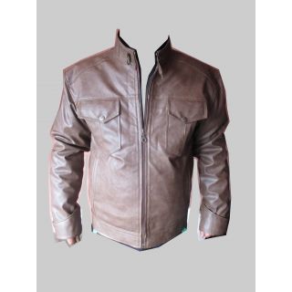 Buy Summer Party Wear Leather Jacket(Light Gold) Online in India