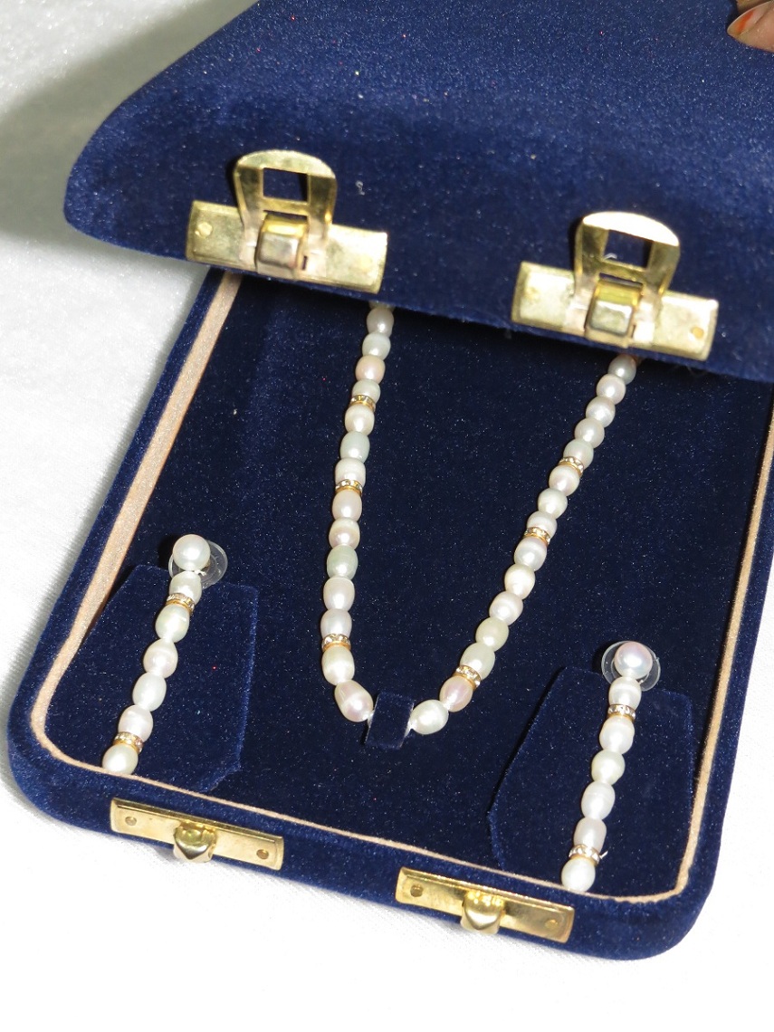 Original pearl set online Clearance
