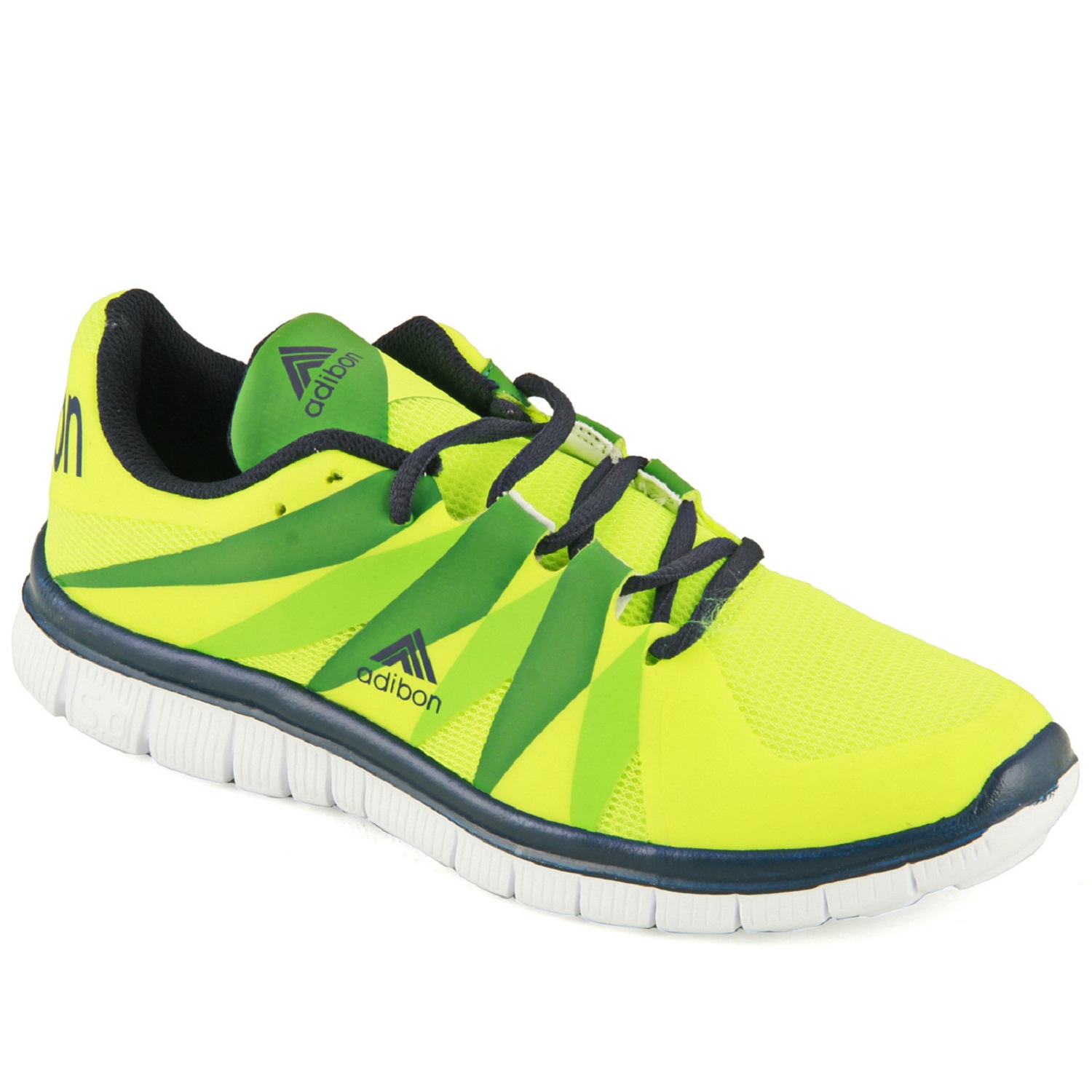 neon green running shoes men