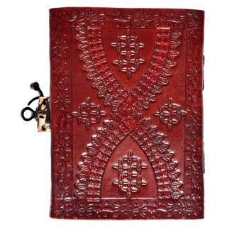 ... Lotus Mandela Embossed Leather JournalNotebook - ShopClues