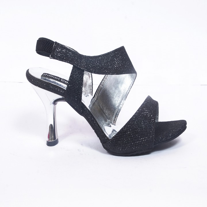 pencil high heels black