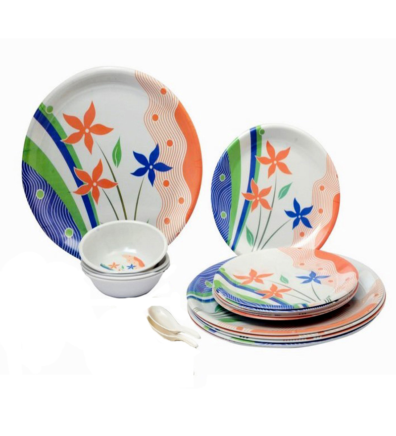 Attractive Melamine Dinner Set of 12 pcs available at ShopClues for Rs.279