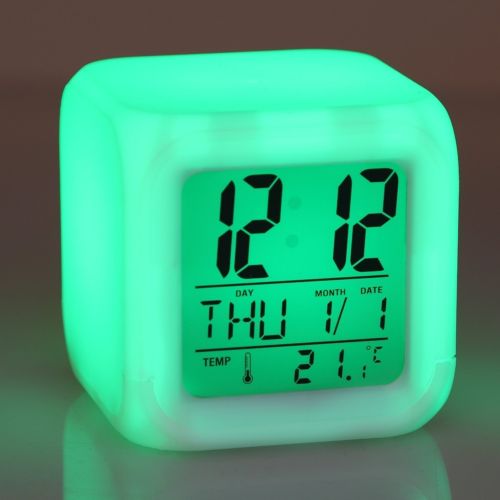 Buy Glowing LED Color Change Digital Alarm Clock Online in India