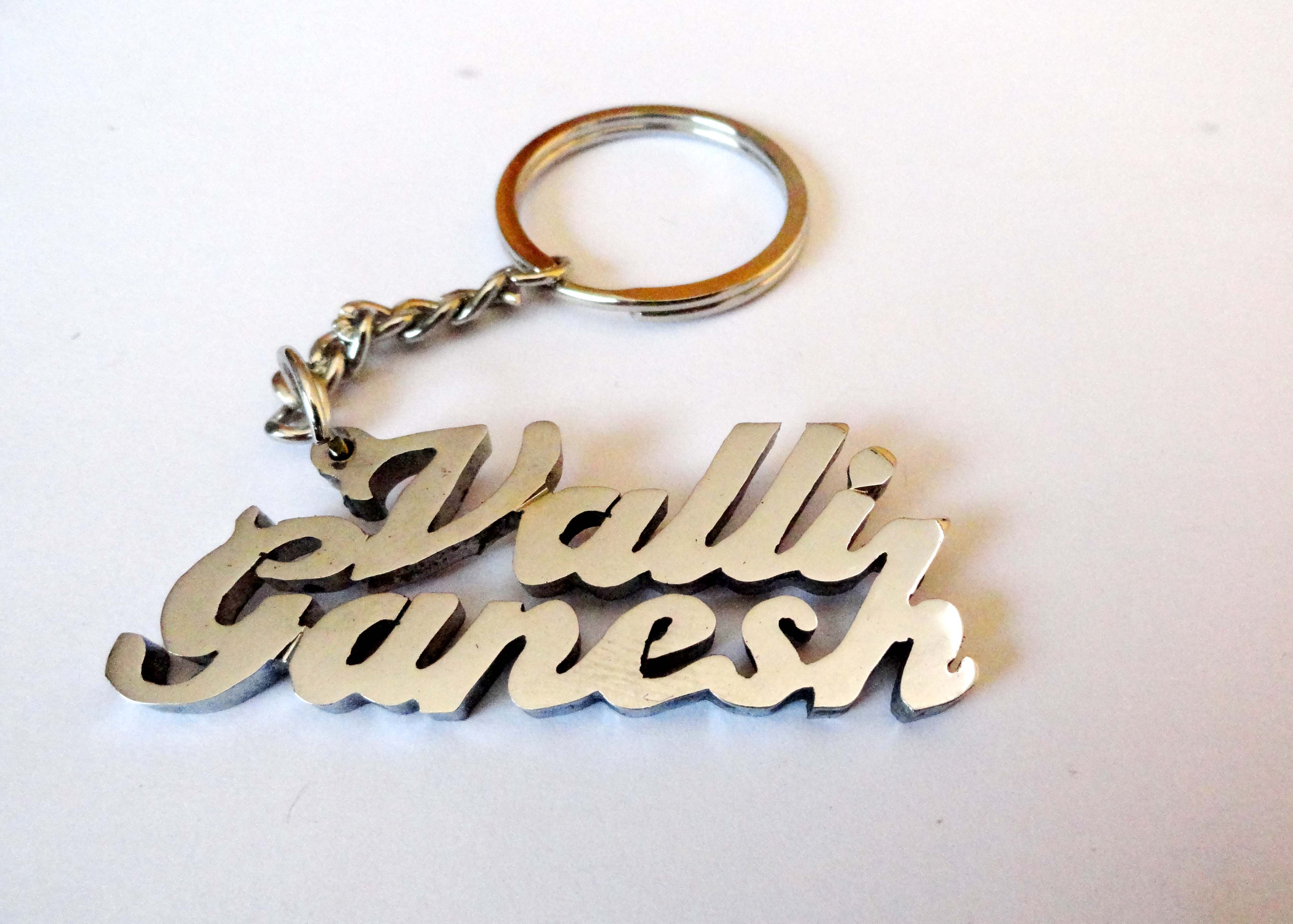 Designer Personal Name Keychain handcarved Key chain UNIQUE