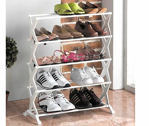 Foldable Stainless Steel Shoe Rack 5 