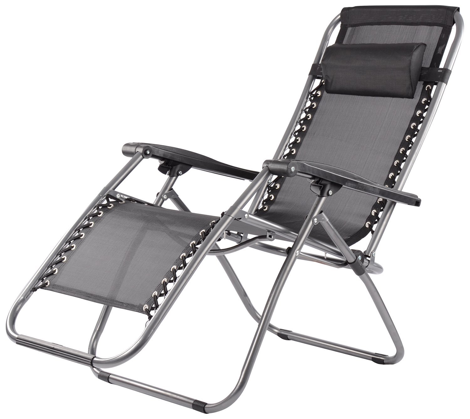 Elite Zero Gravity Relax Recliner Folding Chair Black available at