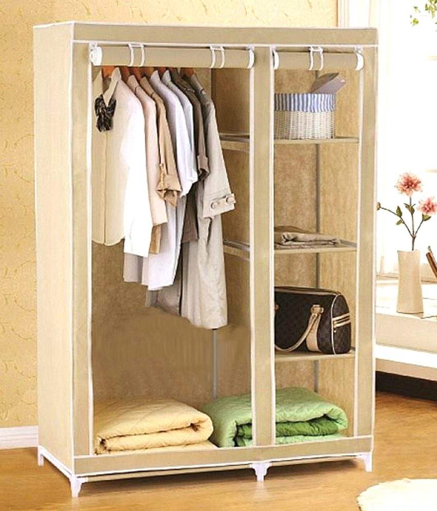 Cubee Cream Foldable Collapsable Wardrobe Cupboard Storage Cabinate