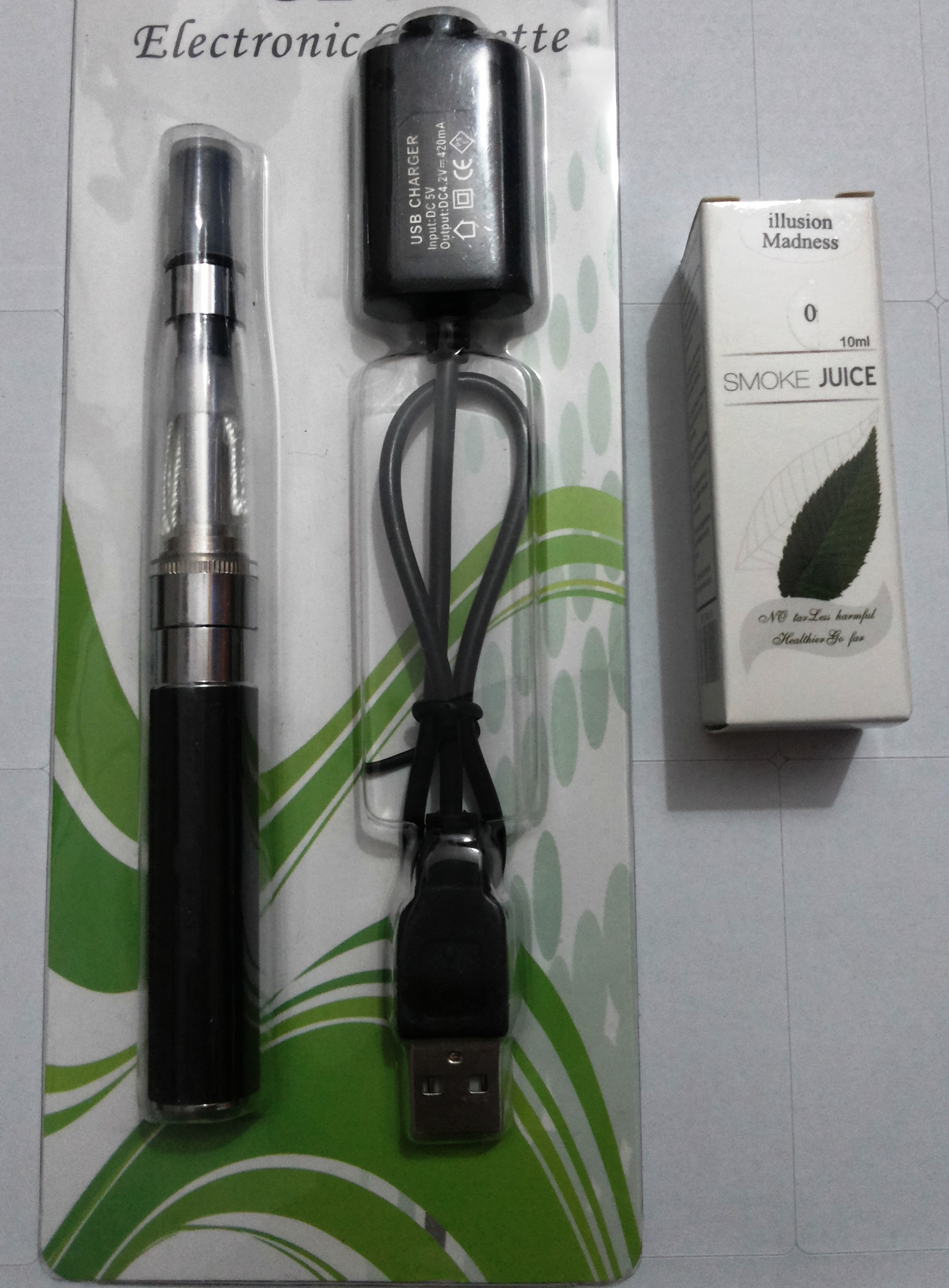 Online Electronic Cigarette ECigarette + 10 ML E Juice Flavor