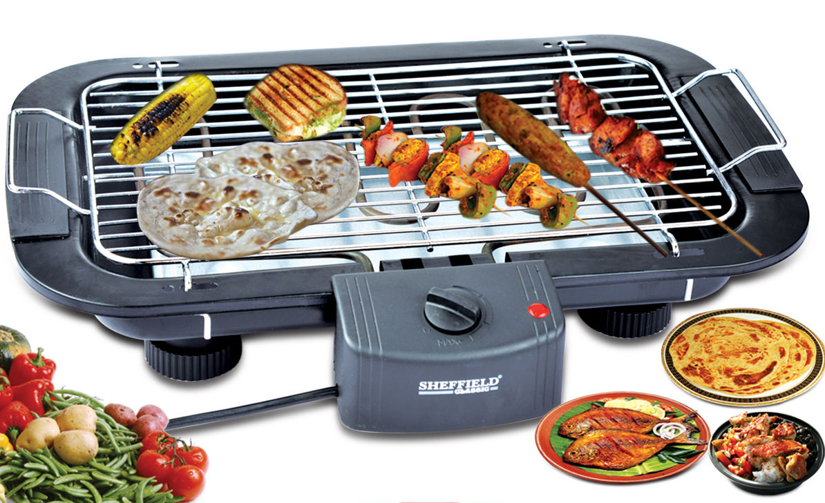 Electric Barbeque Grill And Barbecue Grill Toaster Electric Frying Pan