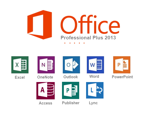 Microsoft Office Professional Plus 2013 - 64 Bit(English)