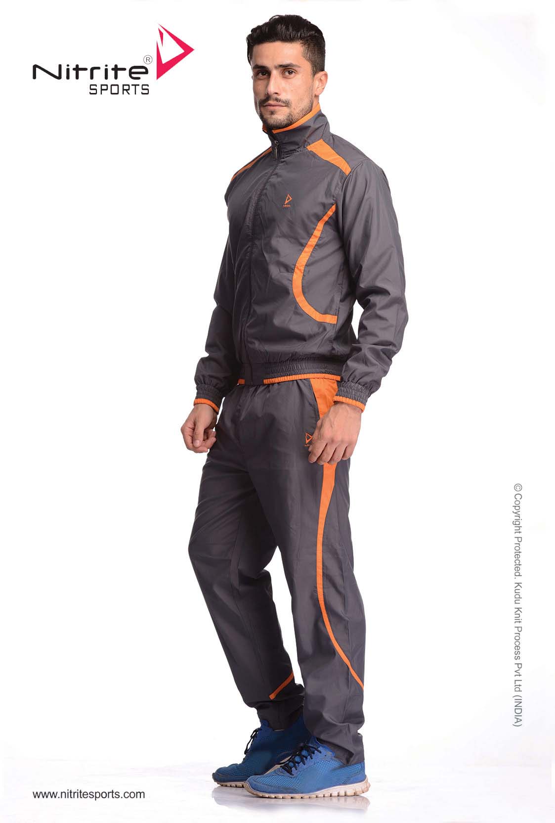 nike grey orange tracksuit