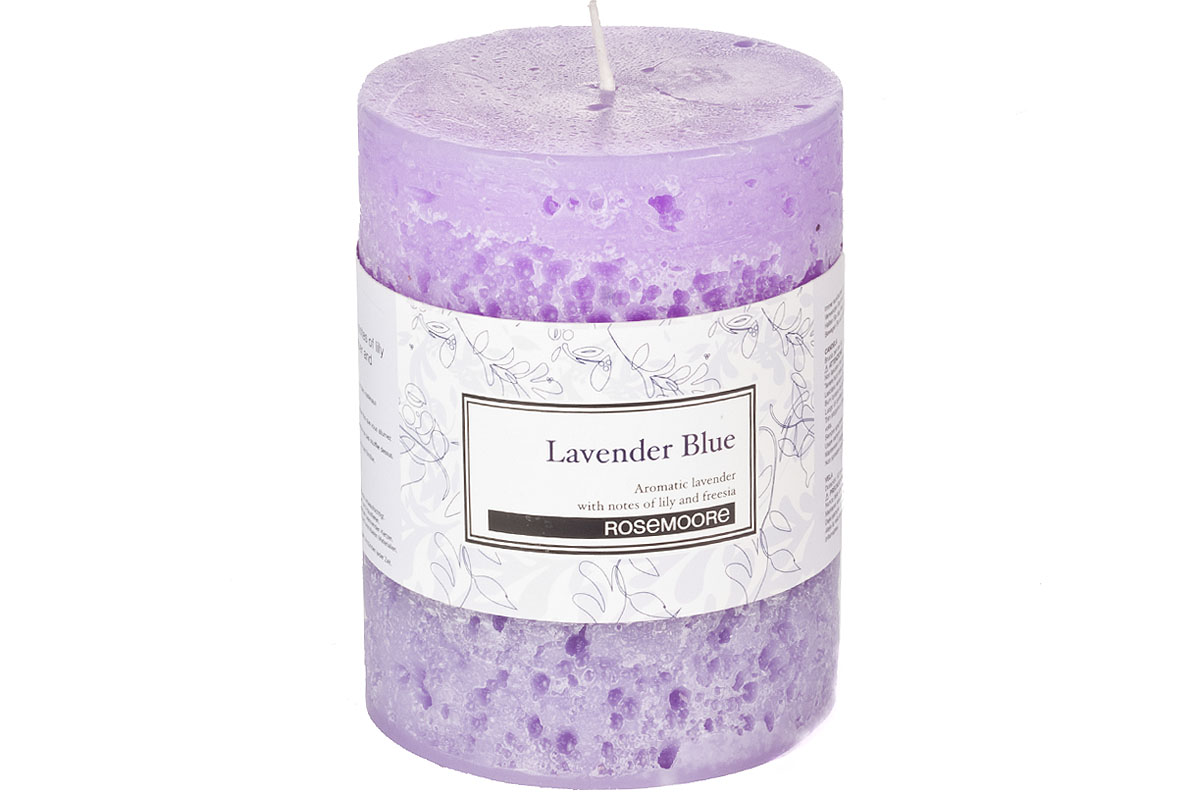 Online Lavender Blue Scented Pillar Candle Prices Shopclues India