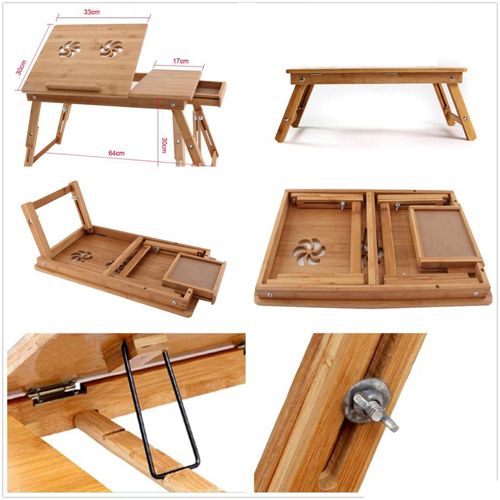 PDF Plan: Wooden Folding Table For Laptop