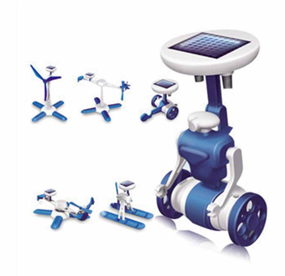 6 in 1 Educational Robot Solar Kit Toy Green Energy Series 2 Kids Play