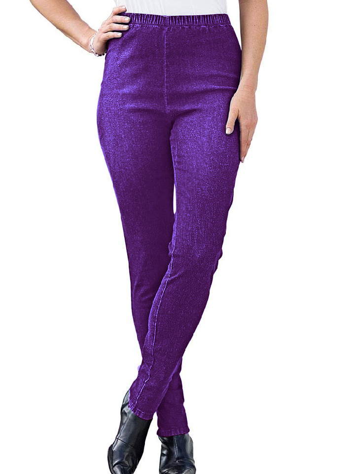 purple jeggings