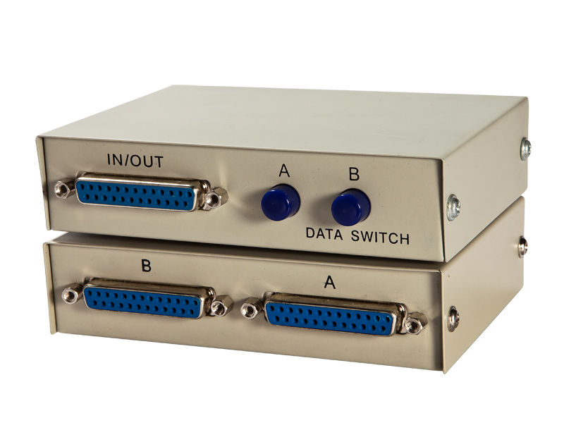 2 Port Parallel Port Printer Sharing Manual Switch Selector 25 PIN