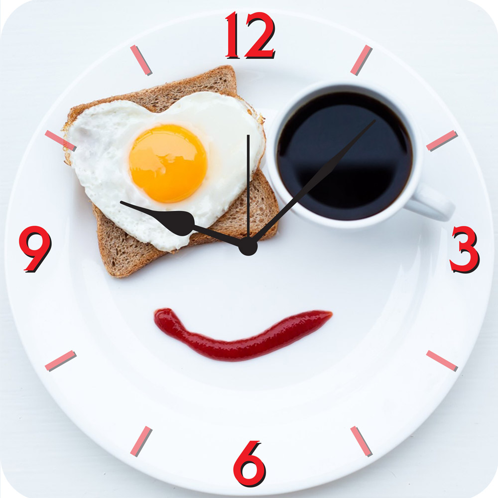 FurnishFantasy Love Breakfast Wall Clock WLC0696 Prices in India