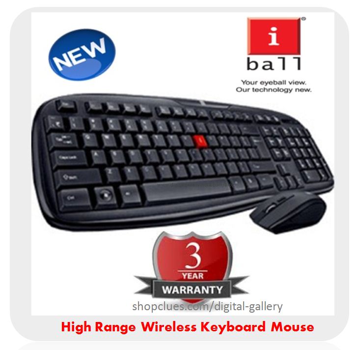 iBall Dusky Duo 06 Wireless Wifi Cordless Keyboard Mouse 2.4Ghz