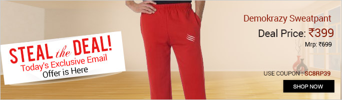 Demokrazy Sweatpant With Side pocket Red