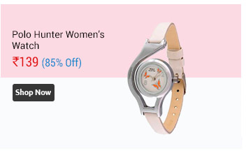 Polo Hunter Analog White Leather Watch - Women                        