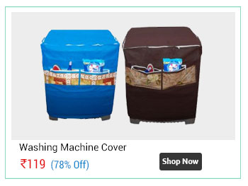 Designer Washing Machine Cover With Front Pocket