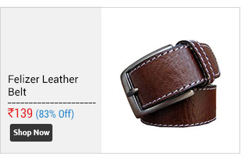 Felizer Ruff Brown Leather Belt