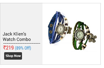 Jack Klein's Combo of Stylish Blue & Green Vintage Wrist Watches  