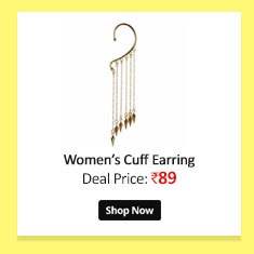 Spike Golden Tassel Slip-On Ear Cuff Earring Alloy Cuff Earring(Single Piece)                                                              