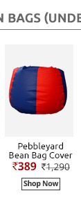 Pebbleyard Blue and Red Classic Bean Bag - XL- (Cover)  