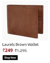 Laurels Utility Brown Wallet (UT-10)  