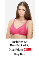 Fashions Dark Pink Bra(Pack of 2)  
