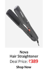 Nova Ceramic Hair Straightener- 100 Percent Cashback  