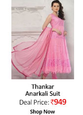 Thankar Fashionable Pink Designer Anarkali Suits  
