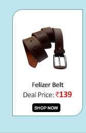 Felizer Brown Leather Belt  