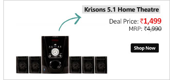 Krisons 5.1 Home Theatre with USBAUX-IN FM Radio  