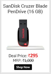 Diwali Offer- SanDisk Cruzer Blade 16GB PenDrive  