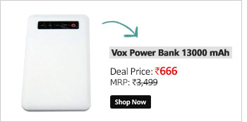 Vox Super Slim Display Power Bank 13000 mAh with 1 Year Manufacturing Warranty  