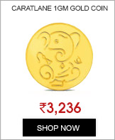 1Gm 24Kt Purity 995 Fineness Lucky Ganesha Gold Coin By CaratLane