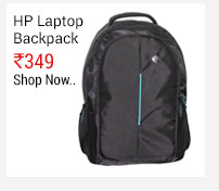 HP Black Blue Amazing Laptop Backpack                                                                          
