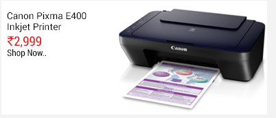 Canon Pixma E400 Multi-Function Inkjet Printer (Print, Scan, Copy)                                                          