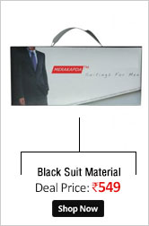 Aamir Khan Bollywood Style - Poly viscose Black Suit Material  