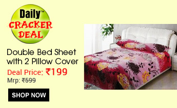 Double Bed Sheet with 2 Pillow Cover