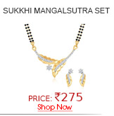 Sukkhi Dazzling Cz Gold And Rhodium Plated Mangalsutra Set