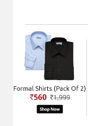 Men'S Formal Shirts (Pack Of 2)  