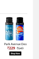 Park Avenue Combo Pack(cool blue,good morning )- 150 ml  