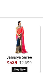 Janasya women's Pink color chiffon sareee  