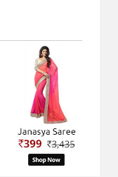 Janasya dazzling dual shaded designer saree  