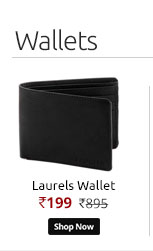 Laurels Urban Black Wallet (WT-01)  