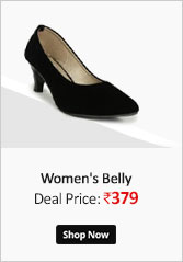 Do Bhai Women's BellyOffice-Belly-Black  