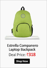 Estrella Companero Green LaptopBackpack with Stylish lifestyle trendy design  